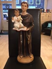 LARGE SAINT ANTHONY 24in RESIN/FIBREGLASS RENAISSANCE STATUE FIGURINE