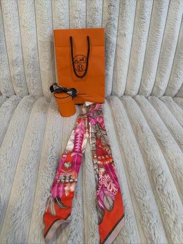 Hermes twilly with - twilly, box