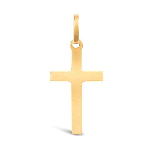 Cross pendant 9ct yellow - cross,