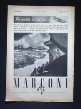 Original 1943 Advert Marconi