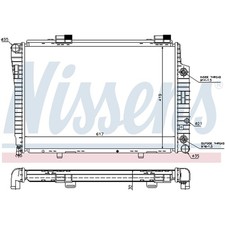 1X NISSENS RADIATOR ENGINE