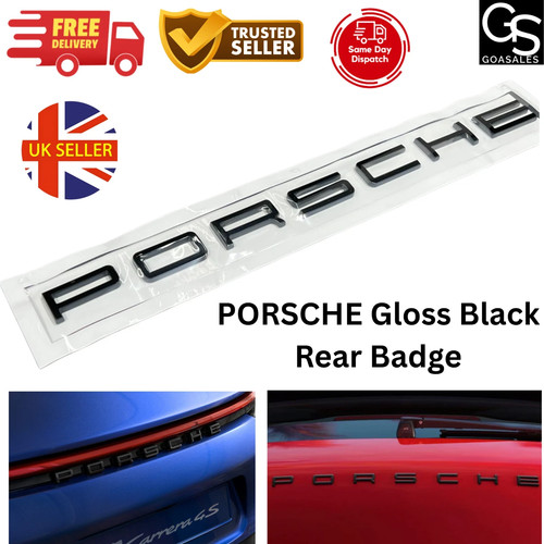 Porsche gloss black rear - gloss,