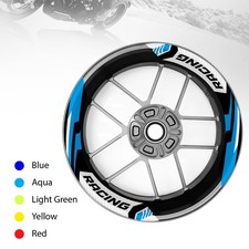 For STREET TRIPLE 675 / R 07-18 17 Wheel Inner Rim Stickers 17" Racing Aqua S13