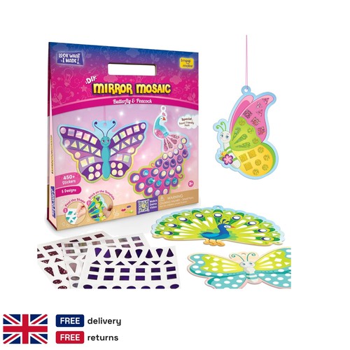 Kids mosaic art sticker kit - kids,