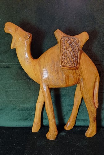 Wooden camel ornament hand - ornament,