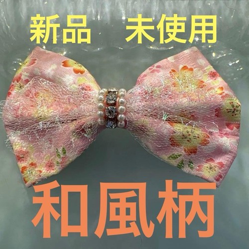 Pink floral lace hairpin - pink,