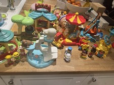 Huge Bundle of Happyland 11 play sets and 27 characters Zoo Fairy House Circus 