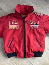 Boys Coat Jacket Ferrari 98cm Age 2-3 Years Red FedEx Vintage Olympus Shell 