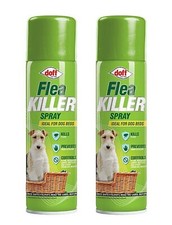2 x Household Flea Killing Spray 200ml for Cats Dogs Carpets Home Treatment