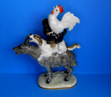 Hutschenreuther Figurine ~ Bremen Town Musicians Donkey Dog Cat Rooster ~ Tutter