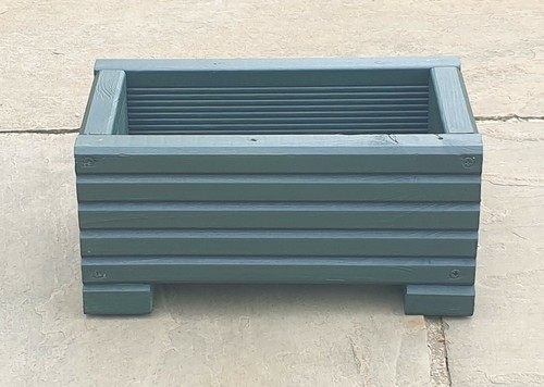 Coloured long wooden decking - long,