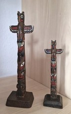 2x Vintage Handpainted Boma