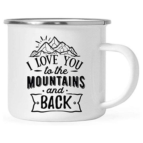 Retro enamel mug thick rim - retro,