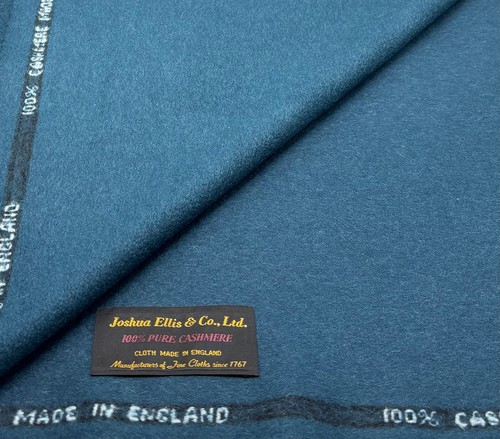 Teal cashmere textile - teal, fabric