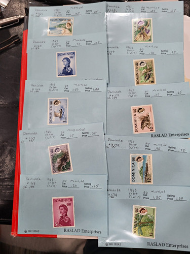 250 stamps dominica - stamps,