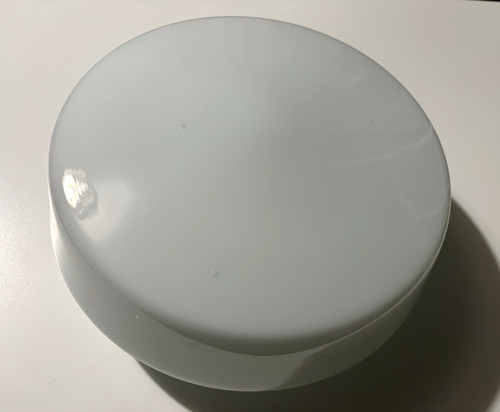 White round flush mount - white,