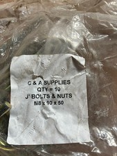  80 x M8 - 90mm x 50mm J HOOK