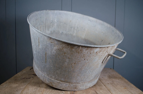 Vintage french galvanised zinc - french,