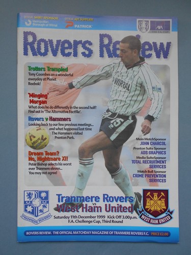 Tranmere west ham cup 3rd - tranmere,