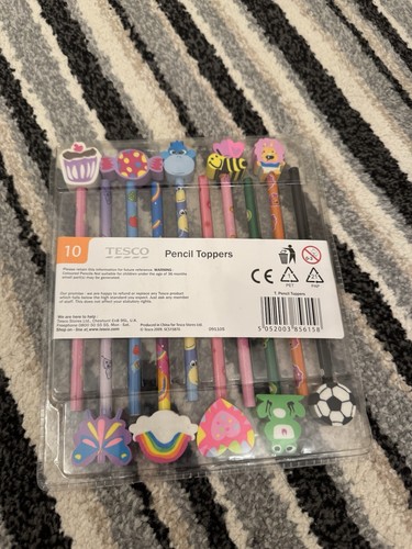 Tesco pencil toppers - pencil,