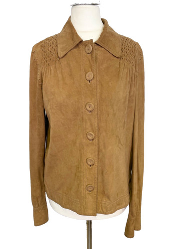Mulberry tan suede - suede, button