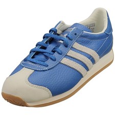 adidas Country Og Womens Fashion Trainers in Blue Off White - 3.5 UK