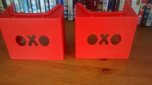 Red cassette tape storage - tape,