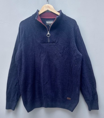 Barbour 100 wool men - wool, navy