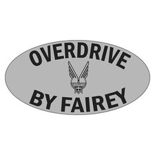 Fairey Overdrive Oval Decal -