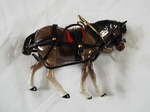 Porcelain horse figurine - porcelain,