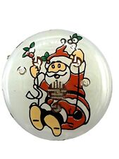  LED Christmas  Flashing Santa Badge2*5- Party Fun - See Video - I SHIP FAST!