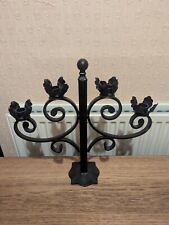 Vtg. Wrought Iron 4 Candelabra