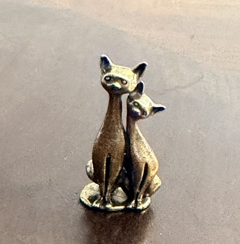 New solid brass cat - brass, figurine