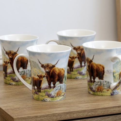 Set highland cow mugs - 4,