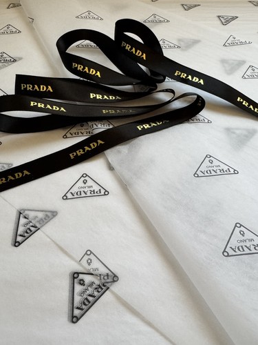 Prada ribbon and - ribbon, tissue