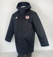 Kelty Hearts Football Rain Coat Jacket Black Adidas Size Large Men’s