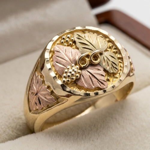 10k black hills - gold, signet