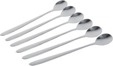 6x Long Handle Latte Spoons