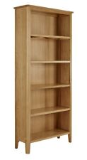 Retro Oak Tall Wide Bookcase /