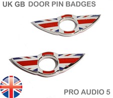 Fits Mini - 2x Door Pin Badges