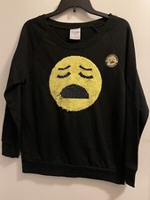 Long Sleeve Emoji One Sequined