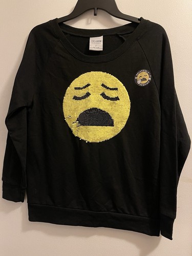 Long sleeve emoji one sequined - long,