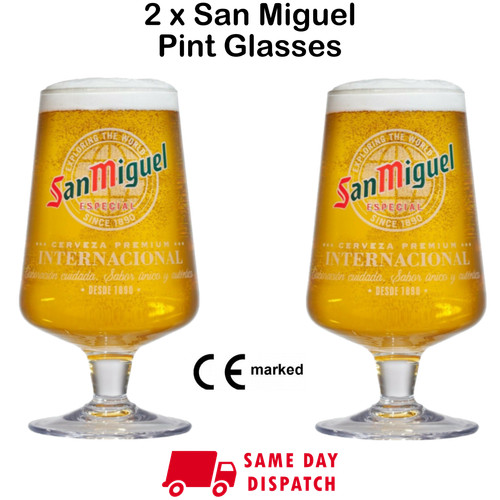 San miguel pint - x, glasses