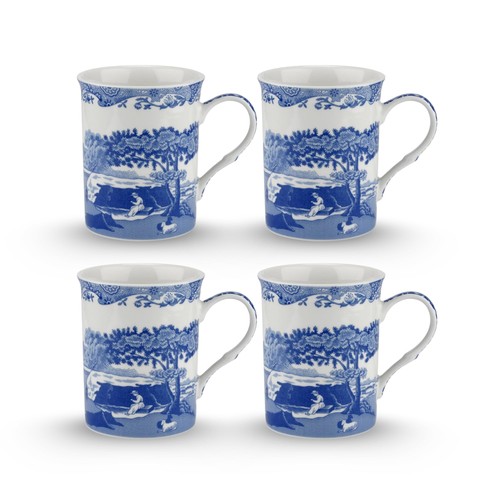 Spode blue italian large mugs - blue,
