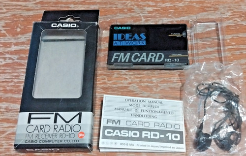 Casio card radio fm - card,