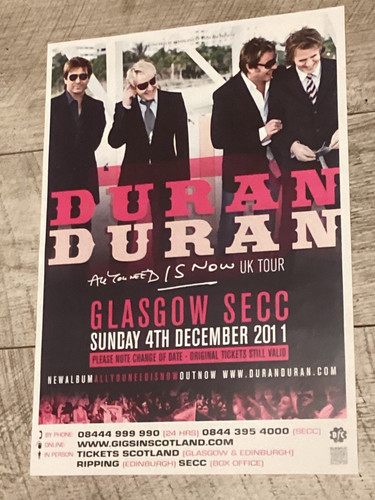 Duran concert poster - duran,