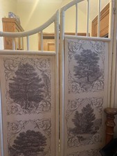 Vintage Room Divider / Vanity Screen 4x17.5cm W 76cm H Folding