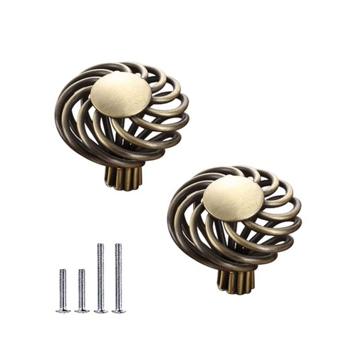 Pack birdcage cabinet knobs - birdcage,