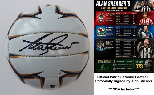 Alan shearer signed - football, +