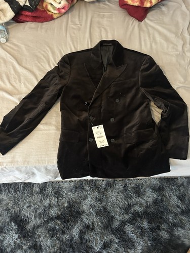 Zara black velvet double - zara,